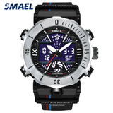 Men's Military Digital Watch – Top Brand Waterproof Sport Wristwatch with LED Alarm & Dual Display Quartz