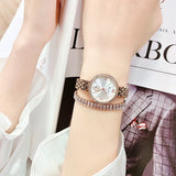 Fashion Quartz Bracelet Women's Watch with Luxury Brand, Gradient Small Dial - New Ladies' Wristwatch for Schoolgirls