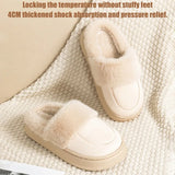 Cozy Leather Winter Slippers for Men: Warm Indoor Comfort, Perfect for Couples