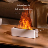 Colorful Flame-Effect Humidifier and Fragrance Diffuser with USB Plug-in, Ideal for Office and Home