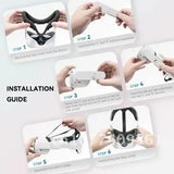 Comfortable Replacement Head Strap for Meta Oculus Quest 2 Accessories, Compatible with Elite Strap, Offers Enhanced Protection