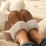 Women and Girls Fluffy Fur Slippers Winter Warm Indoor House Shoes Unisex Fashion with Padded Soft Non-Slip Soles