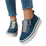 Women’s Casual Flat Sneakers – Lace-Up Loafers for Walking, Running, and Work | 2024 Spring/Autumn Fashion