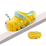 Summer Kids' Shoes – Adorable Cartoon Caterpillar Slippers, Soft EVA Non-Slip Baby Slides for the Beach