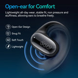 Crossky GTR2 Open-Ear Wireless Earphones: Bluetooth 5.4, EarHooks with Bass Boost, IPX5 Waterproof Sport Earbud, Multipoint Connection