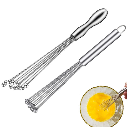 Stainless Steel Wire Egg Whisk – Manual Kitchen Beater for Cooking & Blending | Durable Ball Whisk Mixer