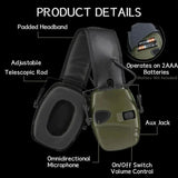 Electronic Shooting Earmuffs: Anti-Noise Tactical Headset for Hunting, Providing Hearing Protection