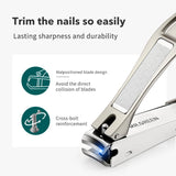 MR.GREEN Anti-Splash Stainless Steel Nail Clippers: Fingernail Cutter with Bionics Design, Manicure Tool