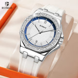 RUIMAS Elegant Ladies Quartz Bracelet Watches with Diamond, Large Dial