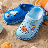 Non-Slip Cartoon Cave Hole Sandals for Kids: Quick-Drying, Soft-Soled Summer Slippers for the Beach and Garden