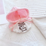 Hooded Jumpsuit Poncho Outfit for 17cm Labubu – Cute Mini Plush Doll Clothes & Accessories for Fans and Dress-Up Gifts