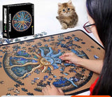 Colorful Round Zodiac Jigsaw Puzzle with 1000 Pieces - Educational Toy for Kids and Stress-Relief for Adults 18+