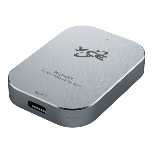 Type-C Magnetic M.2 NVMe 2230 Enclosure: 2TB External Solid State Drive Case, Hard Drive Box for iPhone 15 Pro Max ProRes