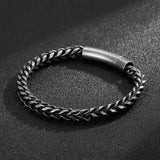 Men's Vintage Link Chain Bracelet – Punk Rock Stainless Steel Motorcycle Design | Handmade Jewelry Gift for Him