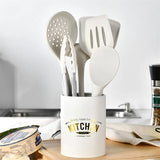 Non-Stick Silicone Kitchen Utensils Set: Includes Spatula, Egg Beaters, and More with Silica Gel Handles