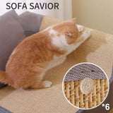 Cat Scratch Sofa Protector: Durable Scratch Board Pad for Cats with Paw Sharpening Mats, Includes Nail Fixing Feature and Cat Toys.