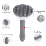 Pet Hair Remover Brush with Self-Cleaning Feature: Grooming Tool for Dogs and Cats, Including Dematting Comb and Accessories