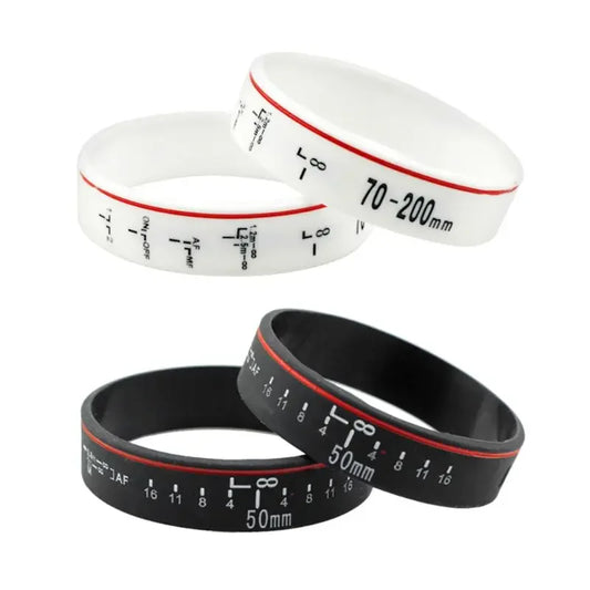 Silicone Camera Lens Wristband Bracelet - Unisex Lovers' Gift, Canon Camera Photo Studio Accessory