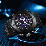 Men's Military Digital Watch – Top Brand Waterproof Sport Wristwatch with LED Alarm & Dual Display Quartz