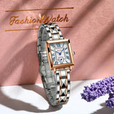 LIGE Ladies Waterproof Bracelet Watch: Rose Gold Luxury Quartz Wristwatch, Perfect Woman's Gift