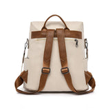 Secure PU Leather Anti-Theft Women's Backpack: High-Quality Travel Bag with Large Capacity, Doubles as a Shoulder Handbag