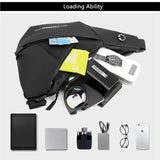 Men's Anti-Theft Chest Bag: Crossbody Bag for Men with Small Shoulder Design, Waterproof and Ideal for iPad Mini and Cell Phone Storage, Perfect as a Messenger Bag