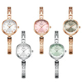 Women's Fashion Dress Wristwatch with Simple LOVE Strap, Small Exquisite Dial, Diamond Adorned Pointer Scale - Elegant Ladies' Clock, Perfect for Gifting