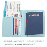 Passport Protection Cover: Leather Map Print Holder for Women and Men, Ideal for Air Tickets, Bank Cards, and Travel Wallet