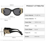 Timeless Sunglasses for Women - Trendy Snake Pattern, Perfect for Travel, Vintage Retro Style, UV400 Protection