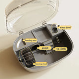 Hamster Cage Running Roller Skating Toy Transparent Castle Fun Home Suitable Mice Hamster Guinea Pig Small Animals Accessories