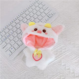 Hoodie Jumpsuit Sweater Outfit for 17cm Labubu Doll – Cute Plush Clothing Set for Fans & DIY Dress-Up Accessories
