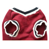 Autumn/Winter Pet Solid Color Costume: Christmas Sweater for Small Dogs and Kittens, Pullover Vest Clothes for Puppies