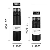 150ml/250ml Stylish Mini Stainless Steel 304 Vacuum Flask with Straw – Compact Pocket Thermos Mug and Portable Travel Bottle