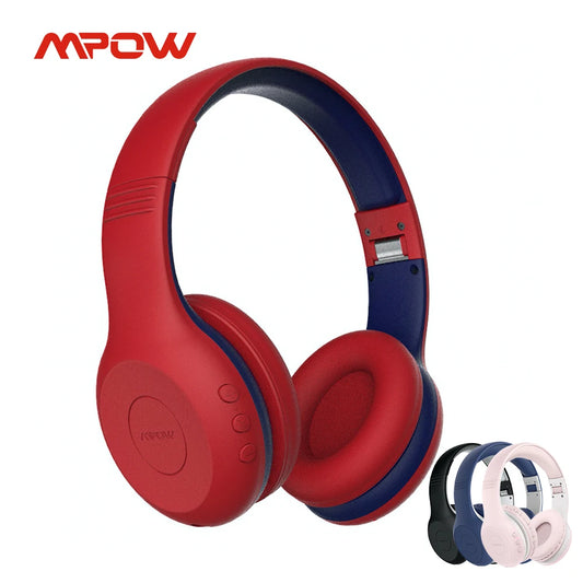 Mpow CH6 Plus Kids Bluetooth Headset V5.0 Wireless Headset with Microphone 95dB Volume Limit 15 Hours Playtime