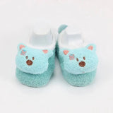 Adorable 2 Pairs of Infant Non-Slip Socks Cartoon Floor Grips