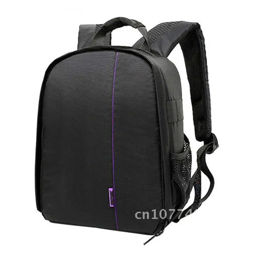 Shockproof and Breathable Camera Backpack for Nikon and Canon DSLR Cameras, Portable Travel Bag for Lenses, Video, and Photos