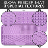 Slow Feeding Mat for Pets: Silicone Pet Placemat for Cats and Dogs, Promoting Slow and Enjoyable Eating, Essential Feeding Supplies