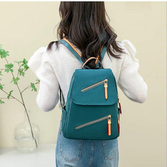 Lightweight Casual Travel Backpack for Women: Simple Fashionable Shoulder Bag, Ideal for School and Girls