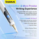 Baseus Touch Pen with Magnetic Design for iPad, Compatible with Apple Pencil, Palm Rejection, Designed for Tablets including iPad Pro