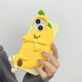 3D Banana Silicone Phone Case for iPhone 11-14 Pro Max