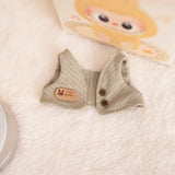 Labubu V1/V2 Old Money Style Vest – Macaron Color Fashion Outfit for 17cm Plush Dolls, Elegant Doll Clothes & Accessories Gift