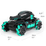 RC Water Bomb Tank Toy: 2.4G Radio Control, 4WD Crawler, Water Bomb War Tank, Gesture-Controlled, Multiplayer