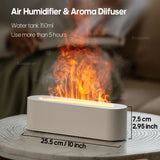 RGB Flame Essential Oil Diffuser: Ultrasonic Air Humidifier with Cool Mist, LED Lighting, and Aromatic Home Fragrance