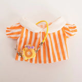 Labubu Idol Doll Spring Outing Outfit – 17cm Mini Plush Shirt & Camera Suit Accessories for Kindergarten Style