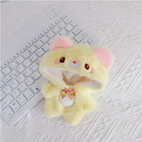 Hoodie Jumpsuit Sweater Outfit for 17cm Labubu Doll – Cute Plush Clothing Set for Fans & DIY Dress-Up Accessories