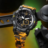 Top Luxury Military Men's Watch – Dual Display Waterproof Sport Wristwatch with Digital Chronograph & Date