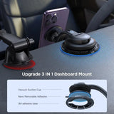 Joyroom Magnetic Car Phone Holder: Military-Grade Suction Mount for iPhone, Powerful Magnets, Suitable for Dashboard or Windshield