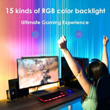 USB RGB LED Monitor Light Bar - Stepless Dimming, Eye-Care Computer Screen Hanging Lamp, Atmospheric Desk Lighting