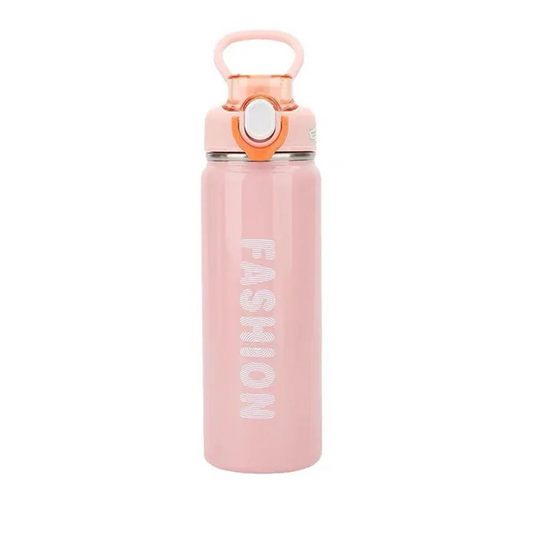 680ml Large Capacity Double-Walled Stainless Steel Vacuum Flask with Straw – Portable Outdoor Sports Travel Thermal Bottle