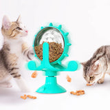 Interactive Treat-Dispensing Toy: Ideal for Cats and Small Dogs, Promotes Slow Feeding, Enhances IQ, Features a Rotatable Wheel